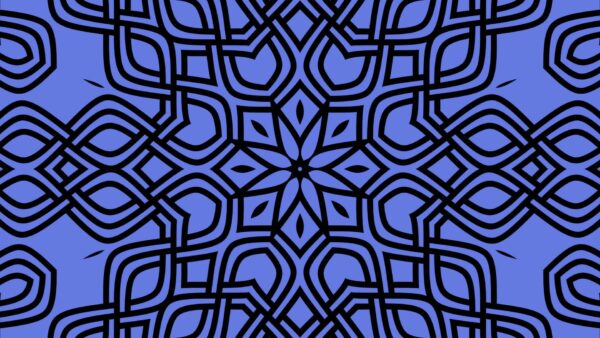 Wallpaper Abstract, Blue, Black, Geometry, Desktop, Symmetry