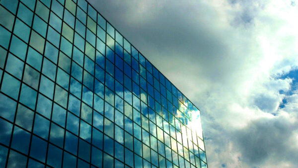 Wallpaper Sky, Mirror, Reflection, Blue