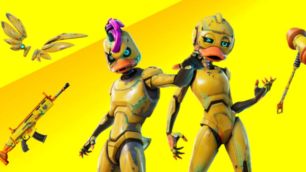 Wallpaper New, Fortnite, Webster, Background, Yellow