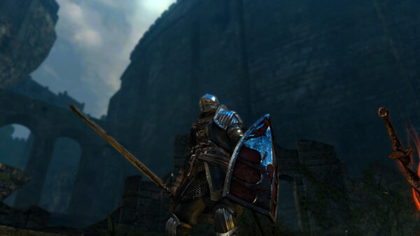 Wallpaper Souls, Desktop, Sword, Shield, Dark, With, Games, Armor, And