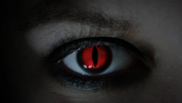 Wallpaper Black, Red, Eye, Evil, Pupil, Line, Eyelashes, Iris