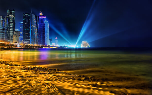 Wallpaper Skyline, Doha, Qatar