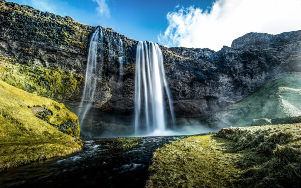 Wallpaper Seljalandsfoss, Iceland, Waterfalls