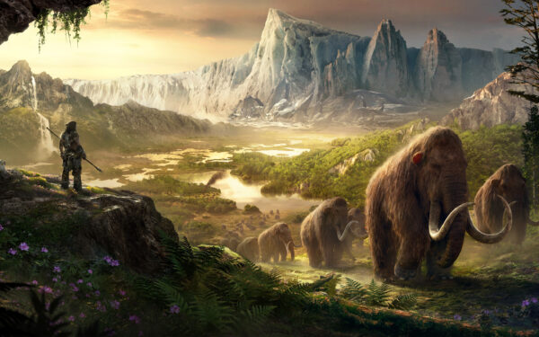 Wallpaper Primal, Takkar, Mammoths