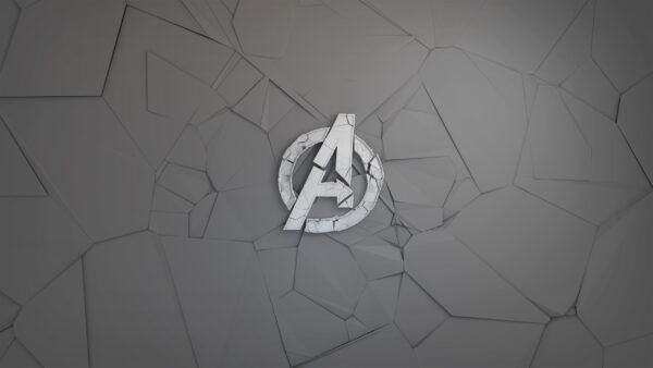 Wallpaper Minimal, Logo, Avengers