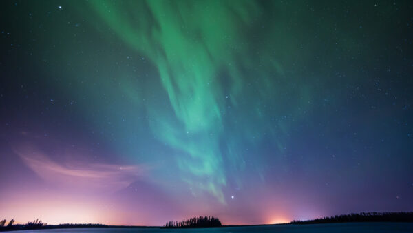 Wallpaper Lake, Lights, Northern, Astotin