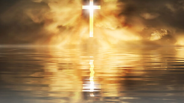 Wallpaper Mobile, Water, Reflection, Cross, Jesus, Desktop, Lighting