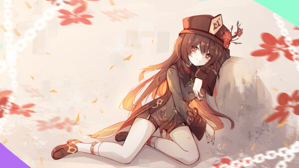 Wallpaper Ground, Tao, Sitting, Impact, Genshin