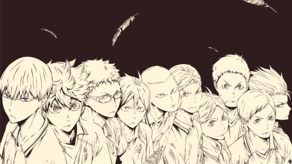 Wallpaper Characters, Haikyu, Black, Background, Anime, Desktop, With