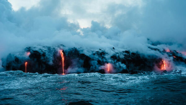 Wallpaper Nature, Smoke, Desktop, Steam, Volcano, Lava