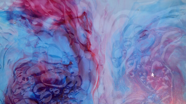 Wallpaper Blue, Desktop, Bubbles, Liquid, Stains, Mobile, Red, Smoke, Abstract