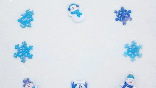 Wallpaper Snowfall, Desktop, Gift, Snowman, Snowflake