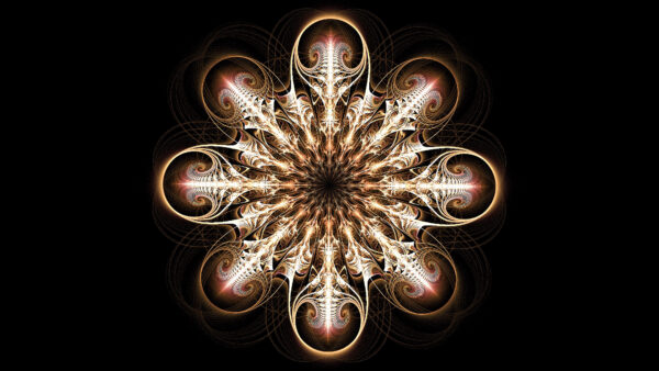 Wallpaper Light, Desktop, Pattern, Glare, Flower, Mobile, Abstract, Fractal