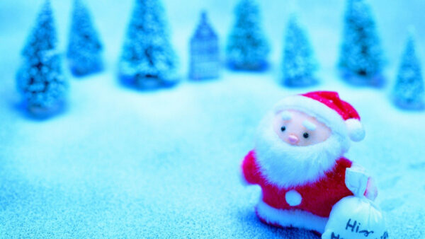 Wallpaper Cute, Toy, Snow, Christmas, Santa, Claus