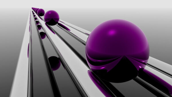 Wallpaper Lines, Silver, Purple, Balls, Rounds