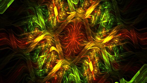 Wallpaper Abstraction, Pattern, Green, Trippy, Fractal, Brown