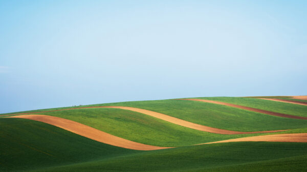 Wallpaper Sky, Slope, Nature, Mountain, Greenery, Blue, Background