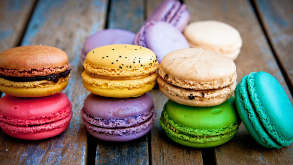 Wallpaper Colorful, Macarons