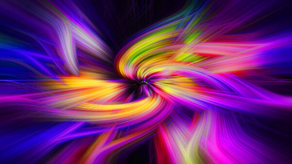 Wallpaper Purple, Yellow, Pink, Blue, Swirl, Abstract