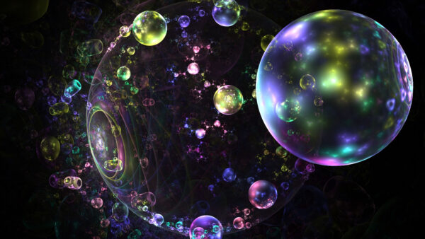 Wallpaper Fractal, Bubbles, Glare, Mobile, Abstract, Desktop