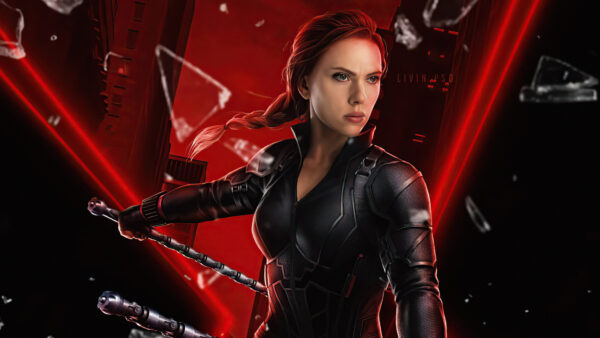 Wallpaper Widow, Black, Scarlett, Superheroes