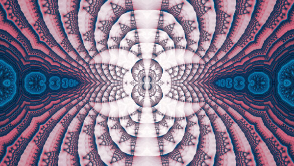 Wallpaper Mobile, Abstract, Fractal, Pink, Desktop, Light, Shapes, Abstraction, Blue, Pattern