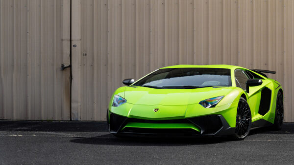 Wallpaper Supercar, Sport, Green, Lamborghini, Aventador, Cars