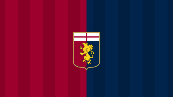 Wallpaper Genoa, Soccer, C.F.C, Logo, Background, Emblem, Red, Pink