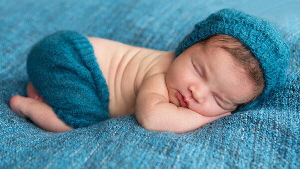 Wallpaper Wearing, Cap, Woolen, Knitted, Sleeping, Blue, Baby, Textile, Child, Cute, Infant