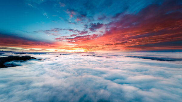 Wallpaper Clouds, Above, Horizon