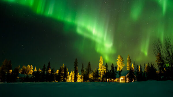 Wallpaper Northern, Finland, Lights