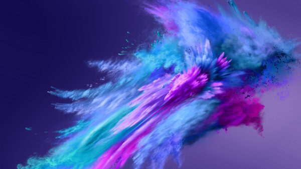 Wallpaper Spray, Powder, Abstract, Blue, Desktop, Mobile, Pink, Color