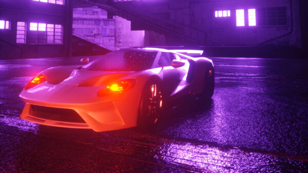 Wallpaper Pc, Digital, Vaporwave, Cool, Free, Images, Car, 4k, Background, Art, Wallpaper, Desktop, Lamborghini