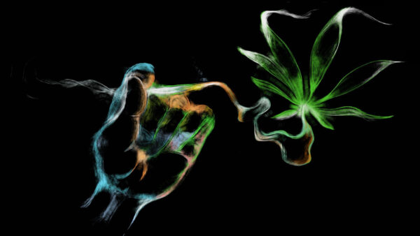 Wallpaper Leaf, Desktop, Weed, Smoke, Hand