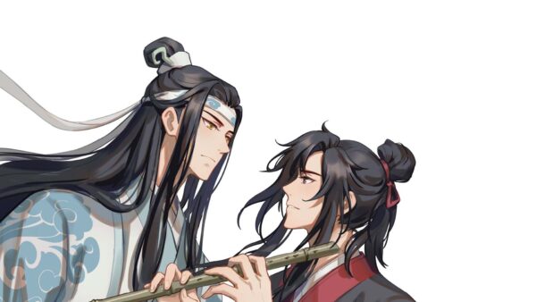 Wallpaper Zhan, Lan, Wangji, Background, White, Wuxian, Shi, Dao, Wei, Ying