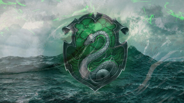 Wallpaper Logo, Sea, Background, Slytherin, Desktop