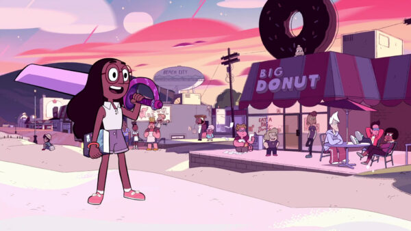 Wallpaper Red, Standing, Steven, Board, Desktop, Beach, Universe, Connie, Shop, Background, Movies, Donut, With, Sword, Maheswaran, And, City, Big, Clouds, Near, Blue, Shoulder, Sky, Keeping