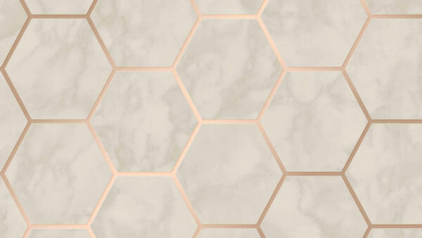 Wallpaper Hex, Marble, Gold, Rose, Metro, Desktop