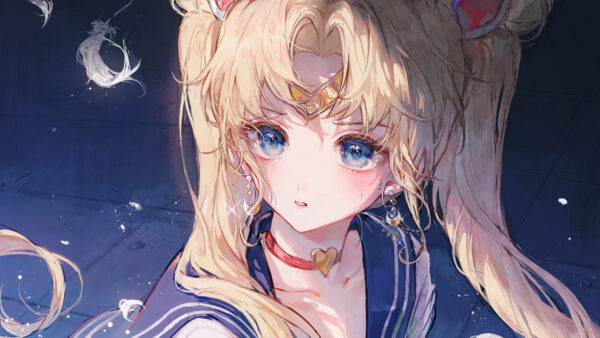 Wallpaper Moon, Desktop, Sailor, Girl, Eyes, Blue, Tsukino, Blonde, Usagi