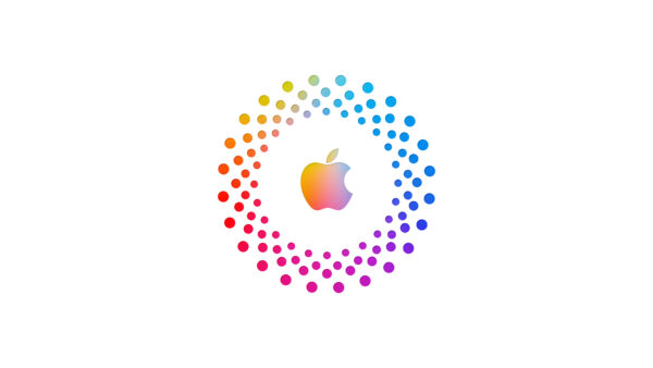 Wallpaper Design, White, Logo, Colorful, Apple, Background