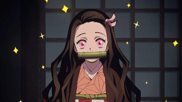 Wallpaper Nezuko, Kamado, Yaiba, Slayer, Pink, Demon, Kimetsu, Eyes