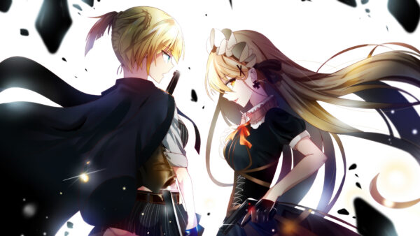 Wallpaper Welrod, Frontline, Blonde, Hair, Girls, PPK, Desktop, Games