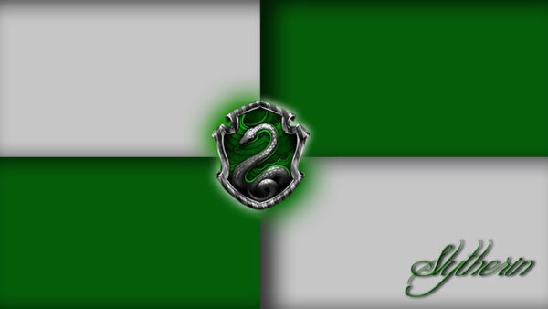 Wallpaper Slytherin, Logo, Green, Background, White, Squares