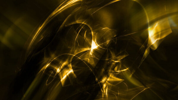 Wallpaper Fractal, Smoke, Light, Yellow, Trippy