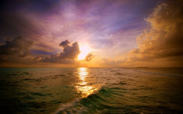 Wallpaper Sunset, Maldivian