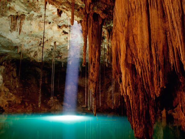 Wallpaper Mexico, Cenote, Dzitnup