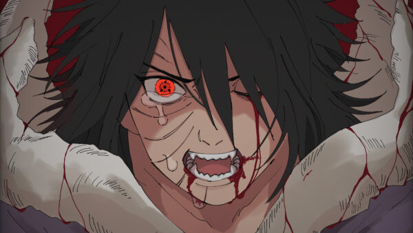 Wallpaper Blood, Anime, Crying, 4k, Naruto