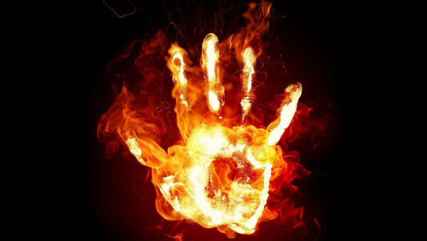 Wallpaper Fire, Hand, Desktop