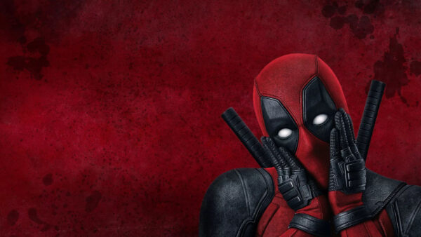 Wallpaper Red, Background, With, Weapons, Deadpool