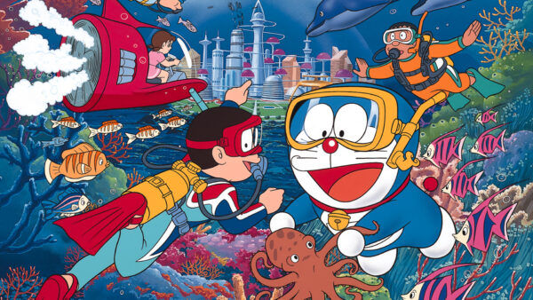 Wallpaper Sea, And, Deep, Desktop, Friends, Doraemon